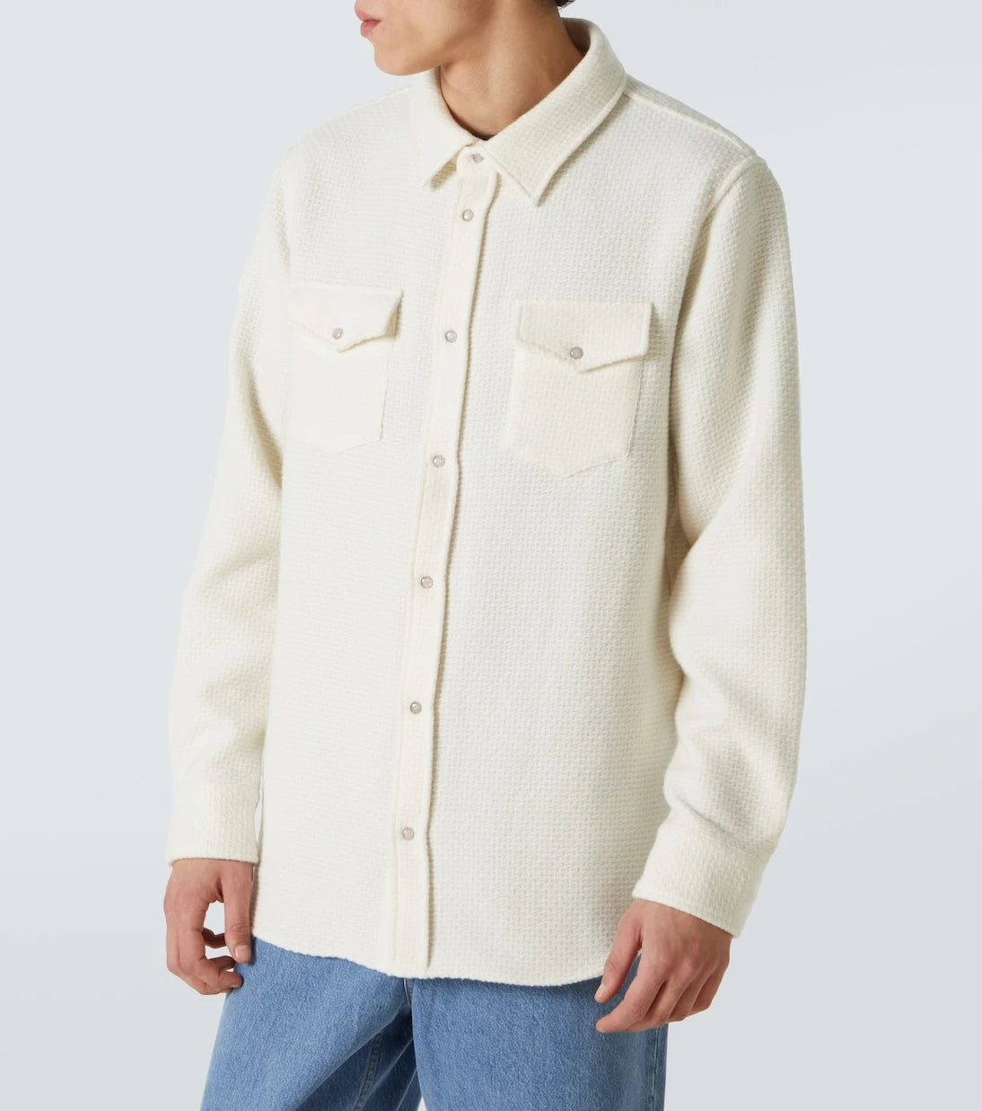God's True Cashmere - Waffle-knit cashmere shirt