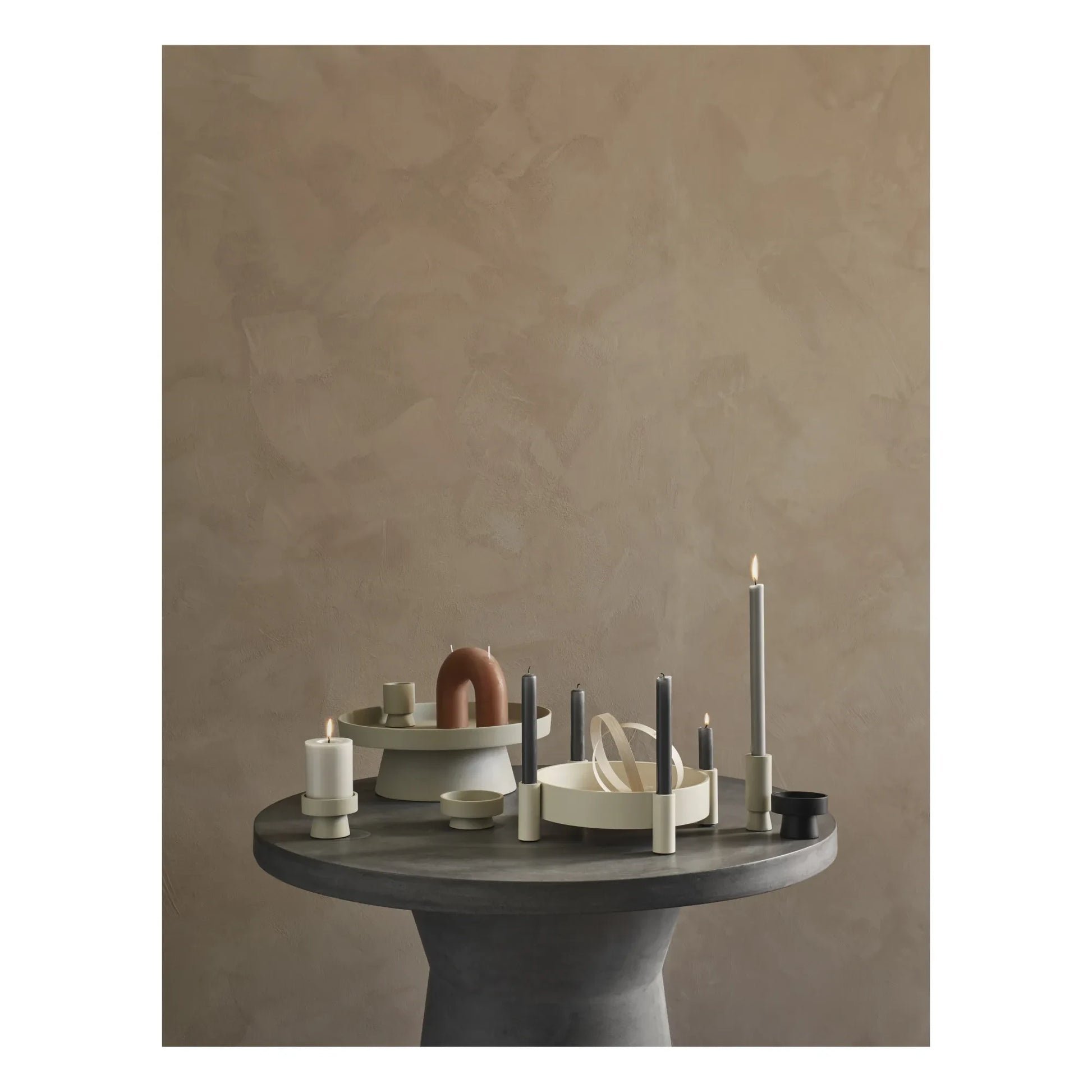 Broste Copenhagen - Bend Decorative Candle | Amber