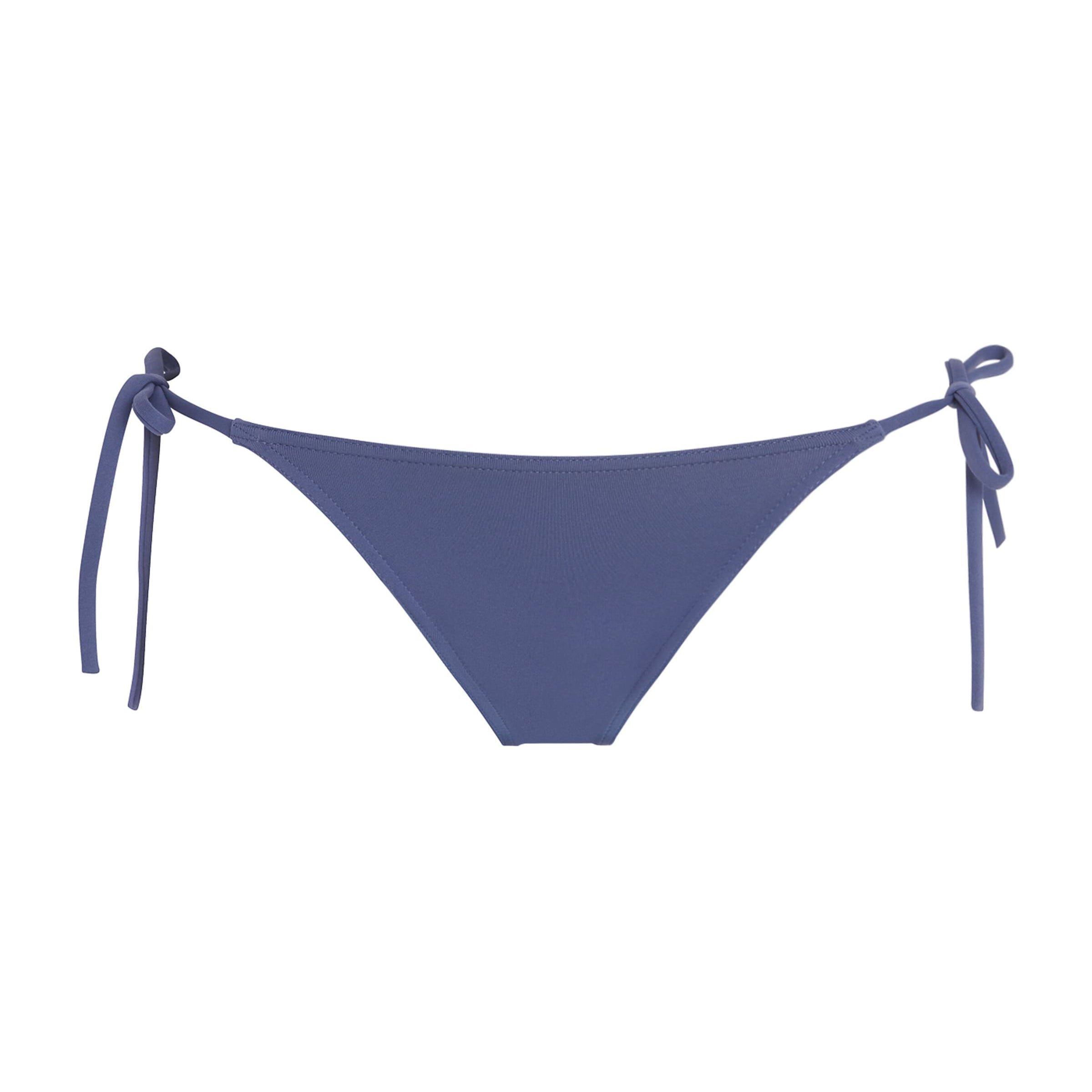 Blue Side-Tie Malou Bikini Bottoms
