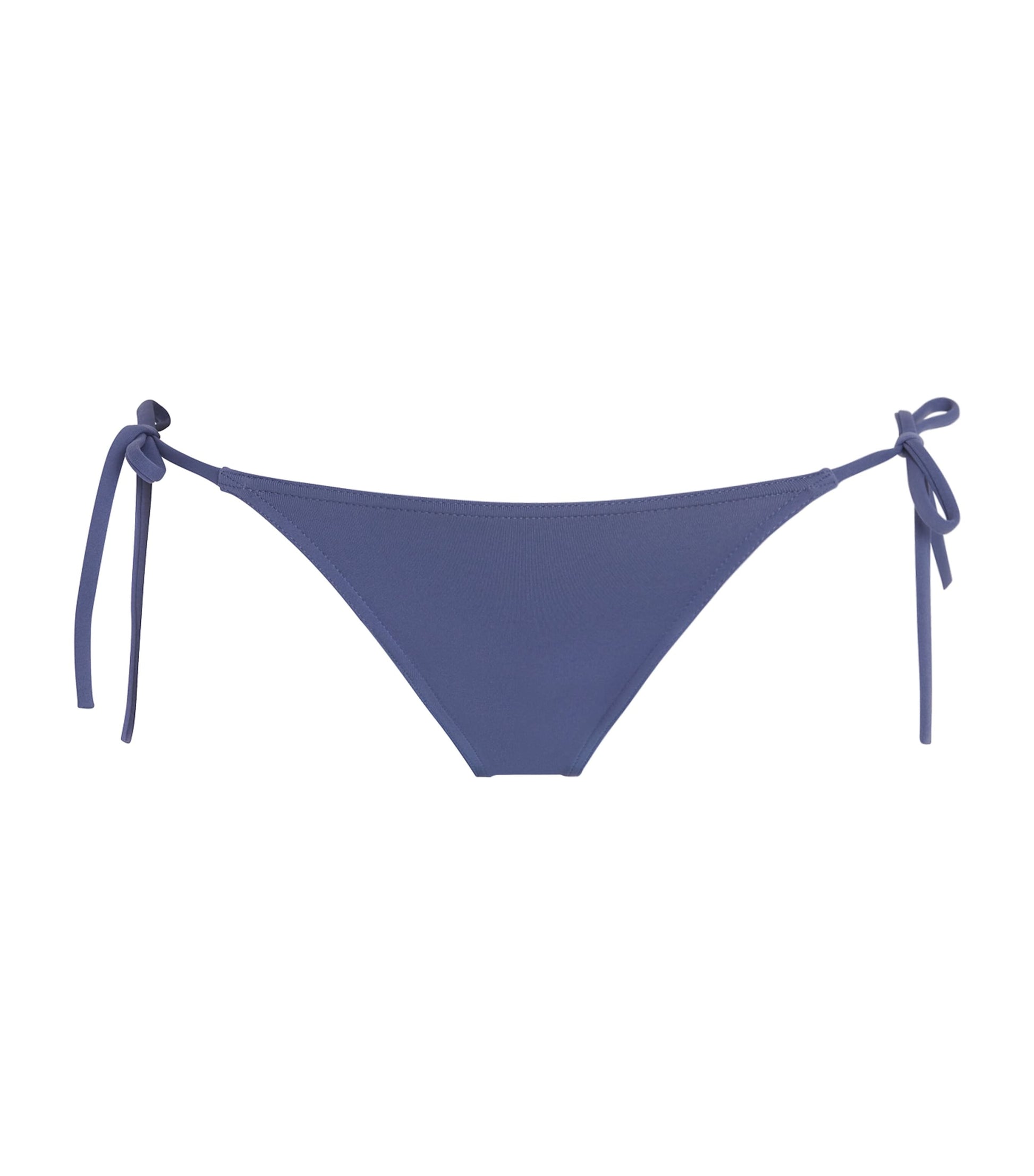 Blue Side-Tie Malou Bikini Bottoms
