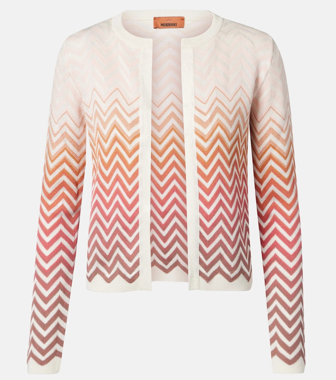 Missoni - سترة كارديغان قطنية مخلوطة بنمط متعرج