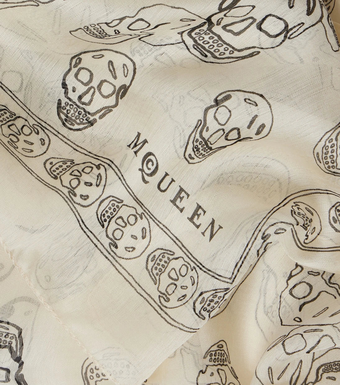McQueen - Skull silk scarf