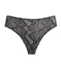 Skims Grey Fits Everybody Snakeskin Print Thong