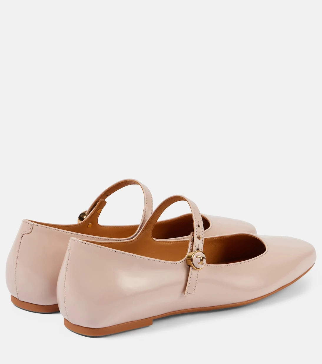 Tod's - Polished leather Mary Jane flats