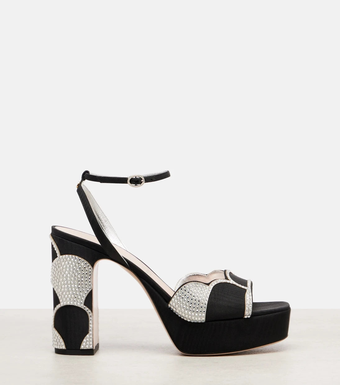 Valentino Garavani - Bowow 115 moiré platform sandals