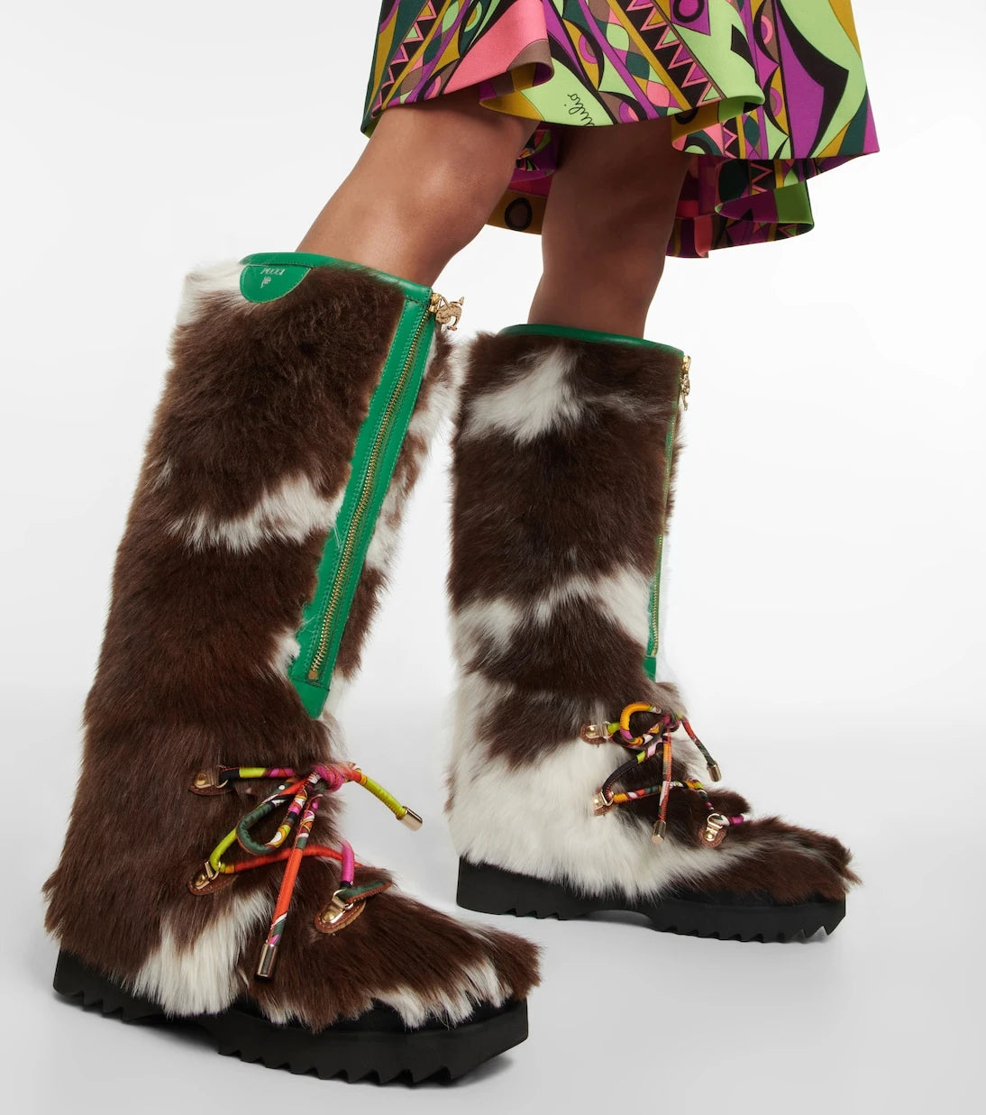 Pucci - Freezy shearling knee-high boots