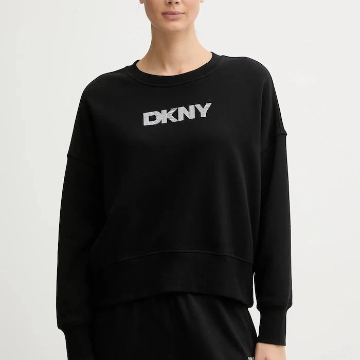 Pamuklu sweatshirt Dkny LOGO TERRY