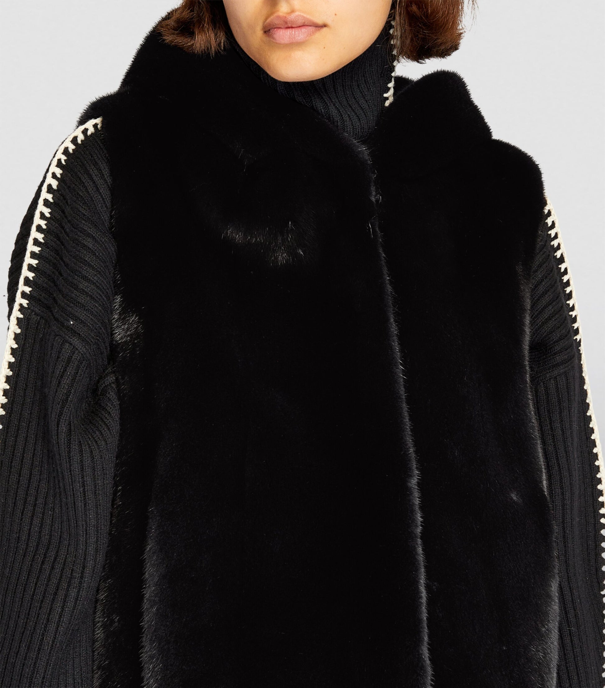 Blue Mink Hooded Gilet