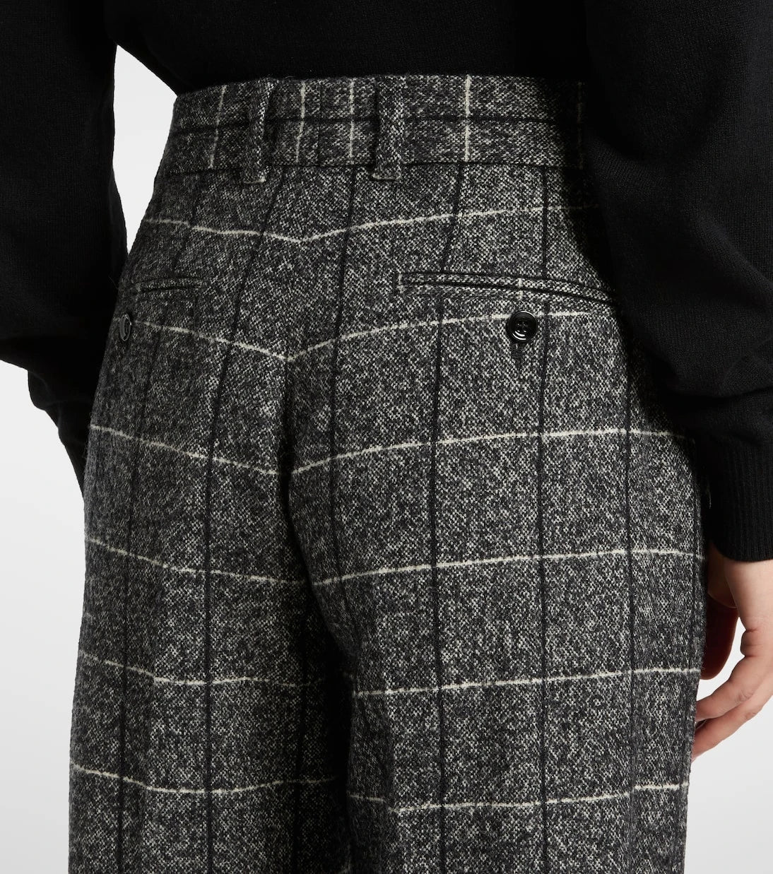 Dolce&Gabbana - High-rise wool-blend wide-leg pants
