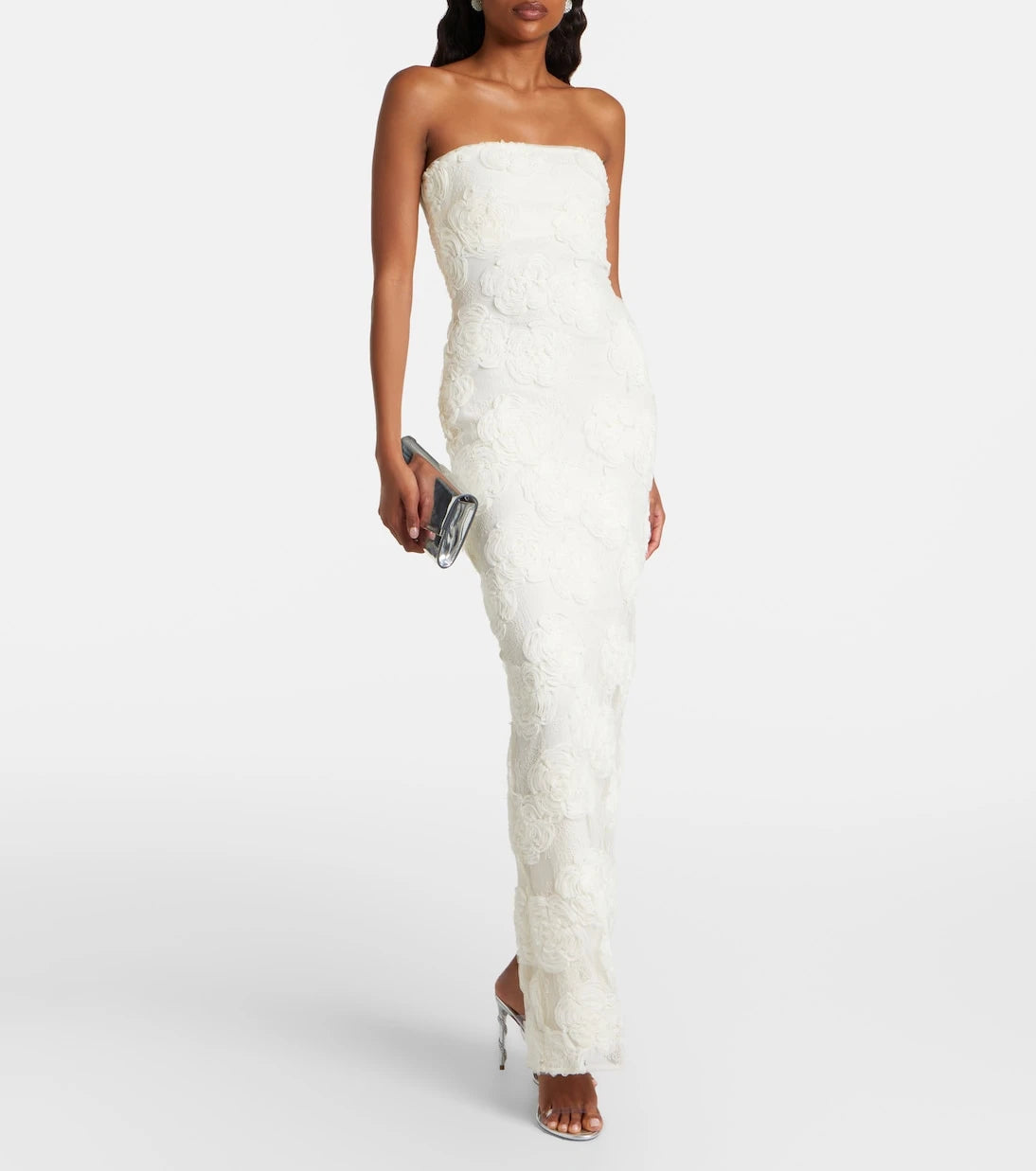 Rotate - Floral mesh gown