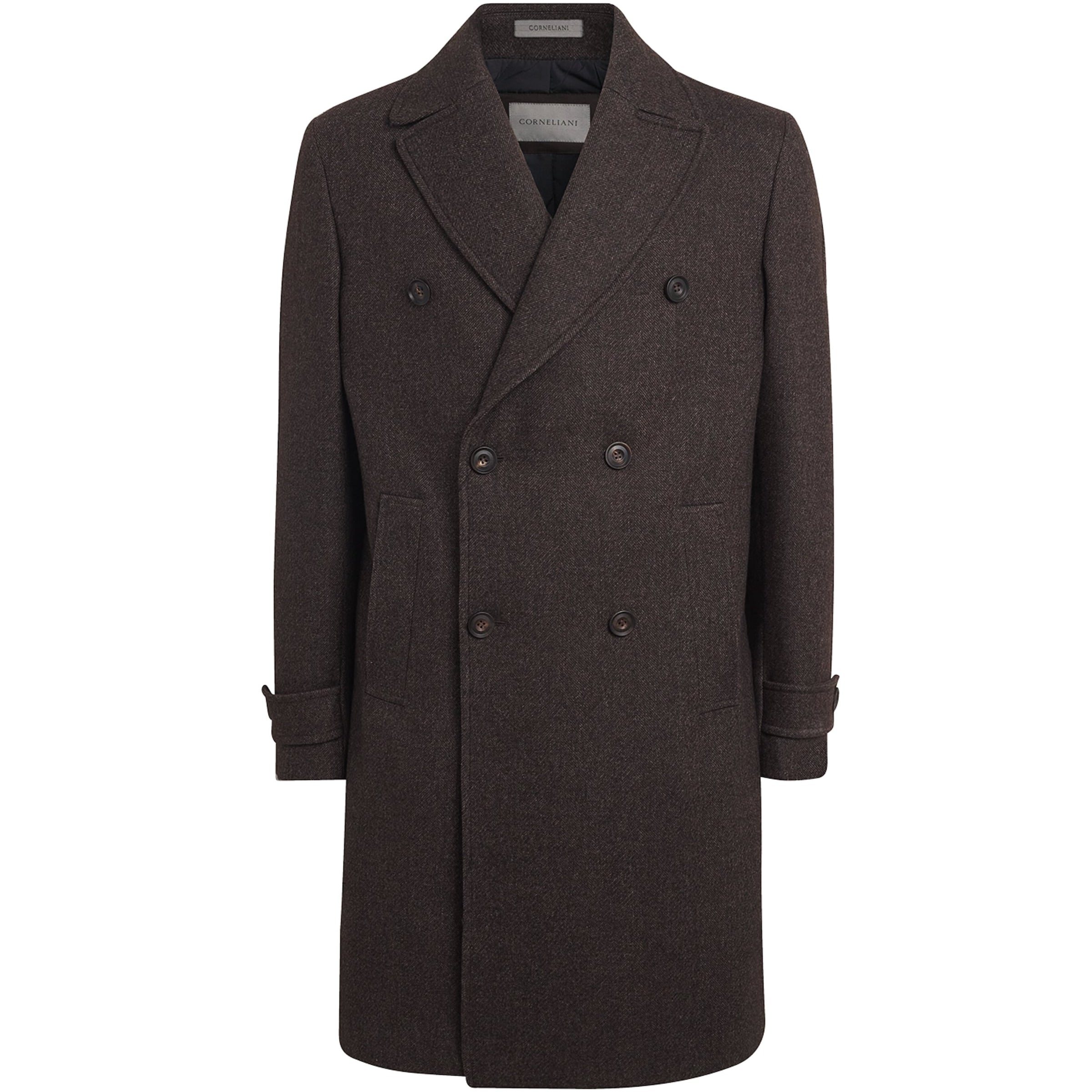 Brown Wool Overcoat