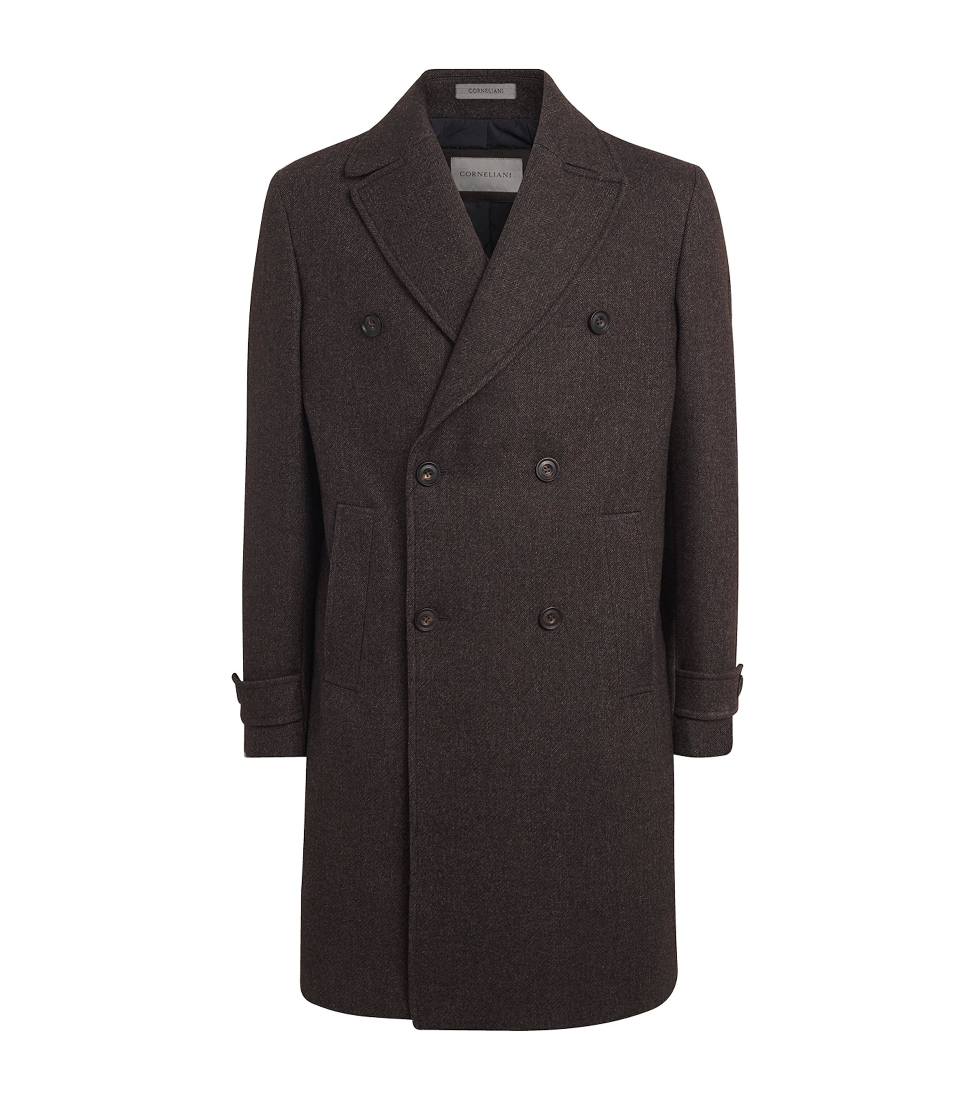 Brown Wool Overcoat