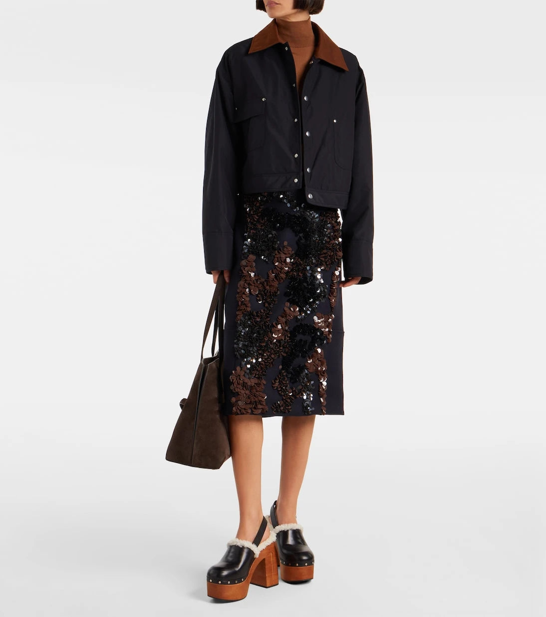 Jimmy Choo - Alida 135 leather platform clogs