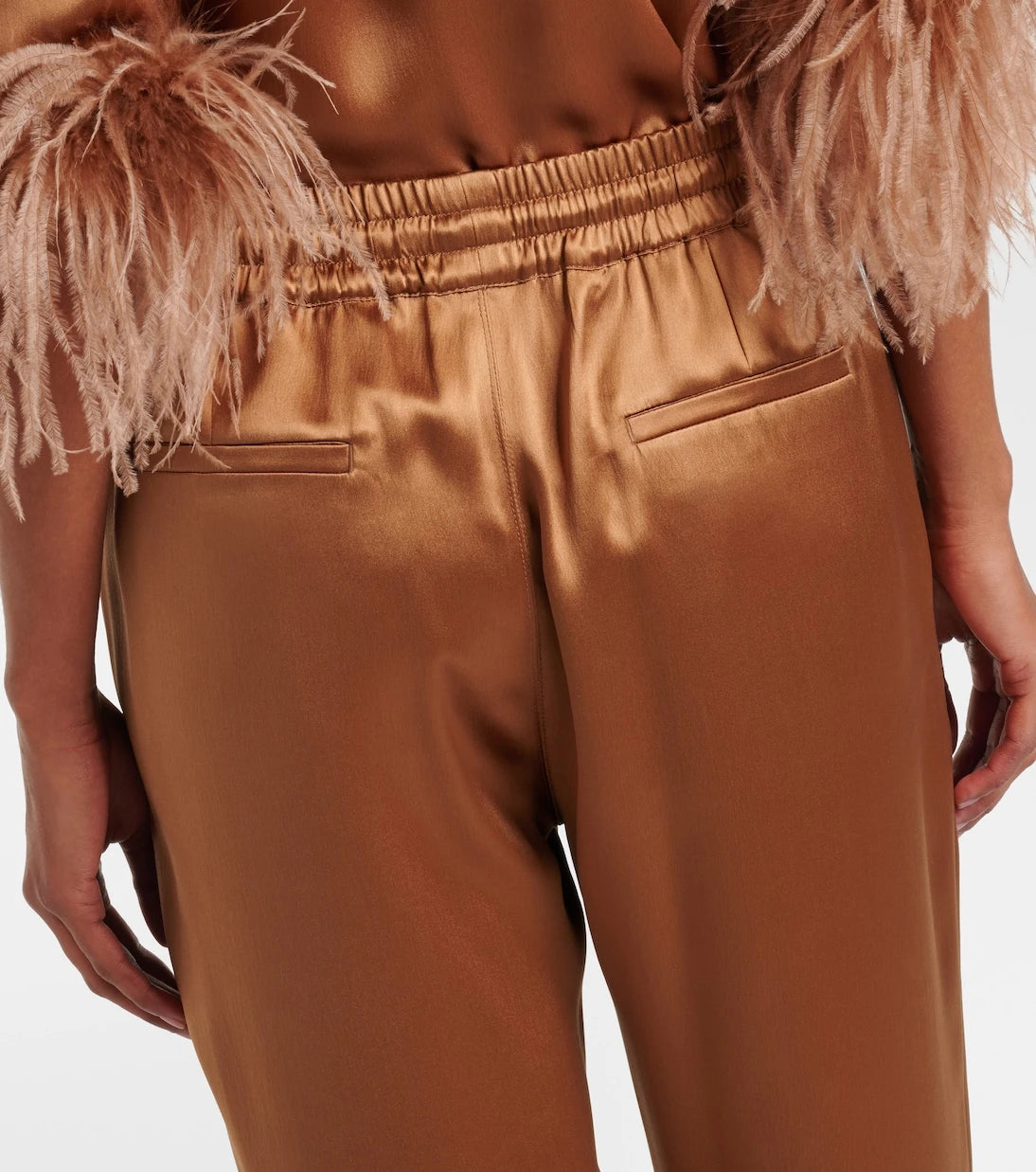 Dolce&Gabbana - Silk satin wide-leg pants