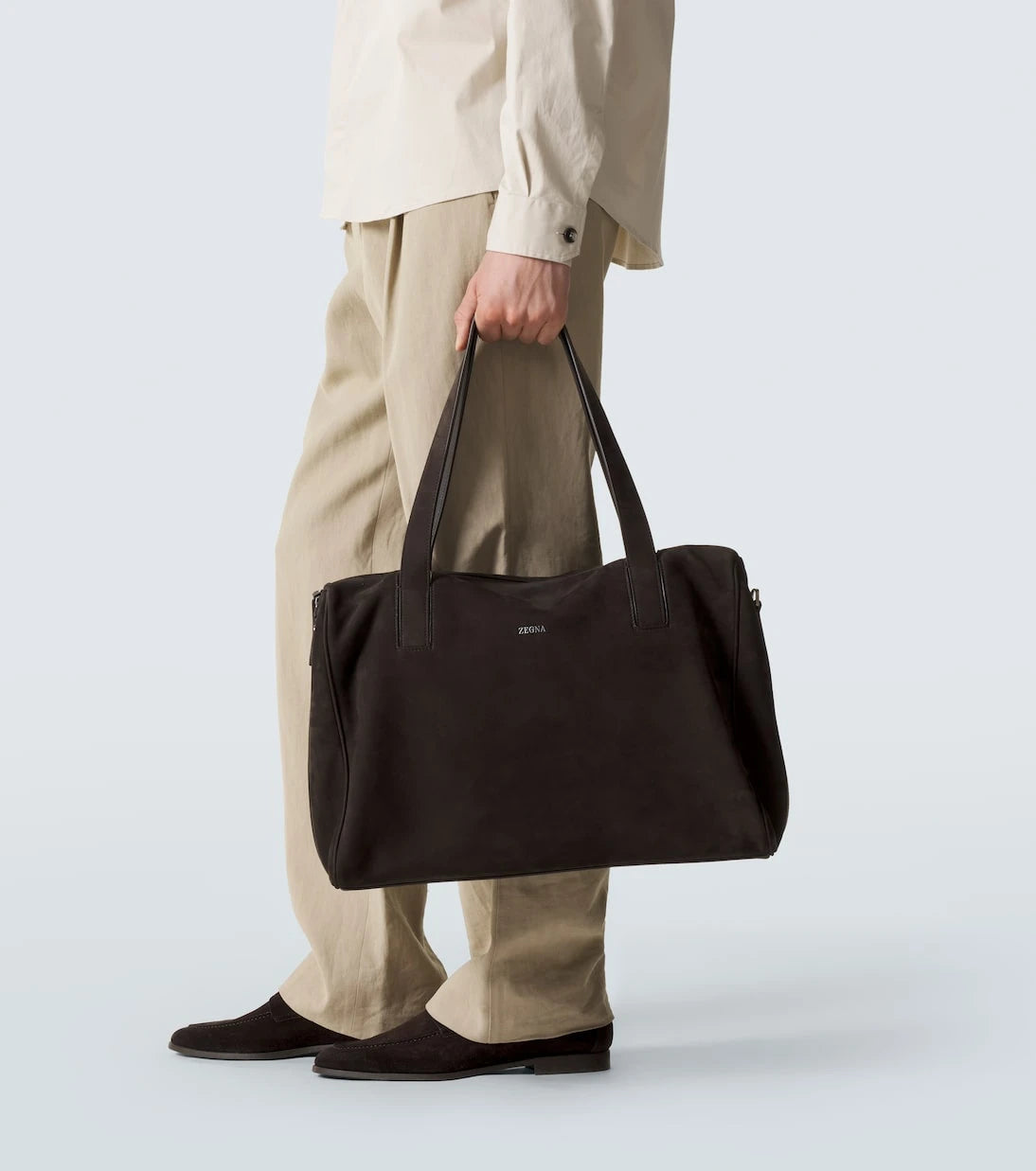 Zegna - Leather duffel bag
