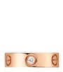 Rose Gold and Diamond LOVE Ring