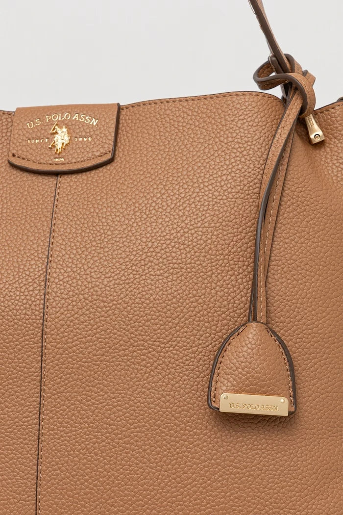 U.S. Polo Assn. ROYAL STEWART suni deri kadın crossbody çanta