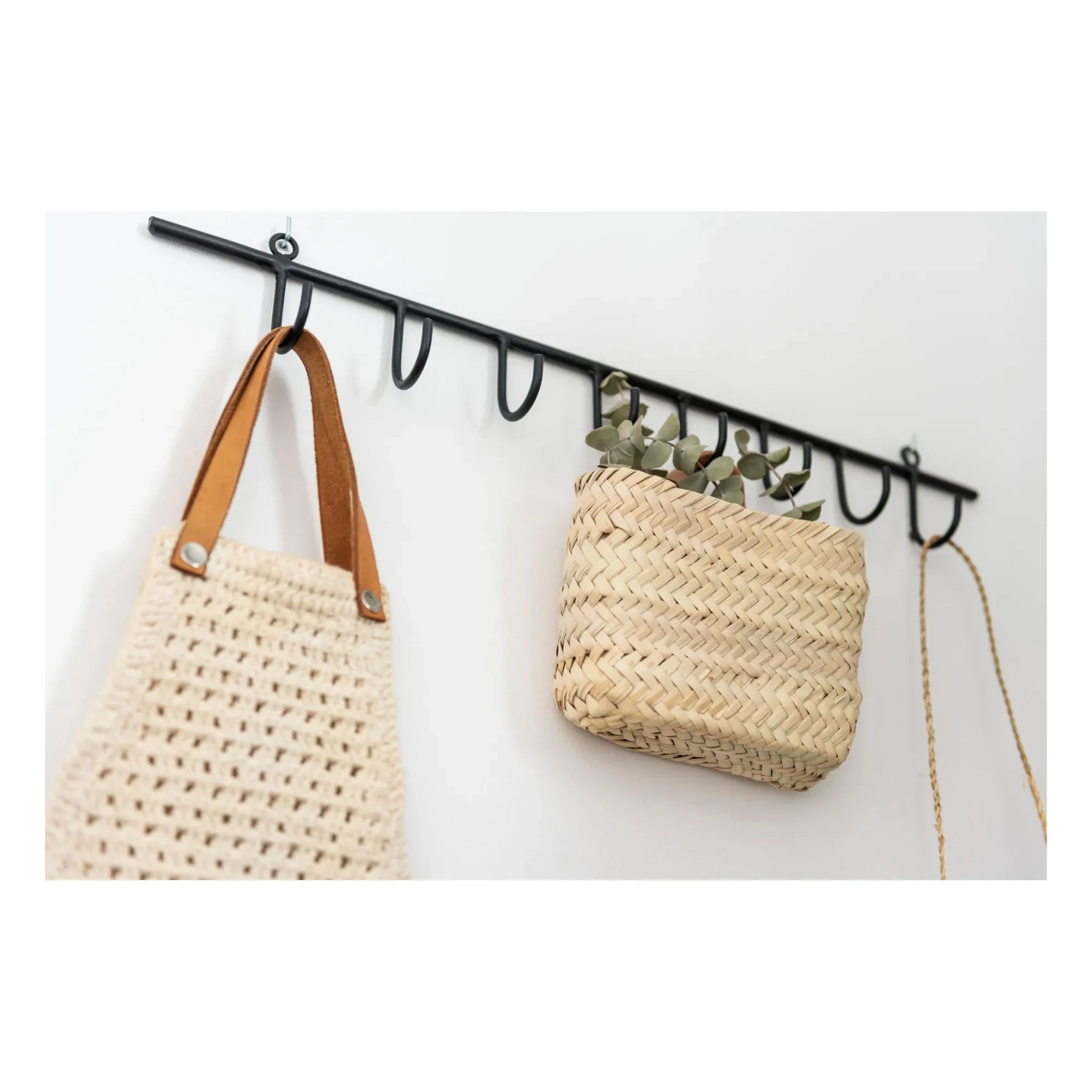 Cosydar - Hanger with Eight Hooks | Black