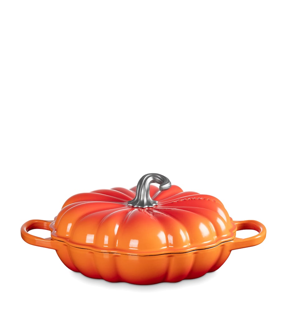 Cast Iron Pumpkin Shallow Casserole Dish (28cm)
