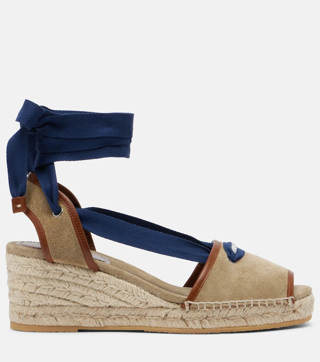 Versace - Lola suede espadrille wedges