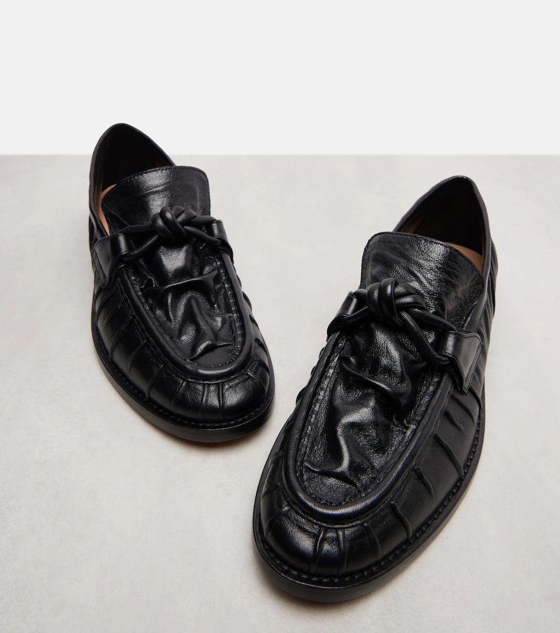 Bottega Veneta - Astaire Knot leather loafers