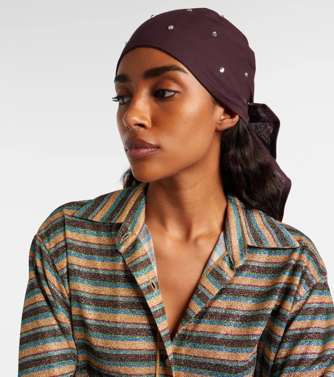 Oséree - Embellished cotton and silk scarf