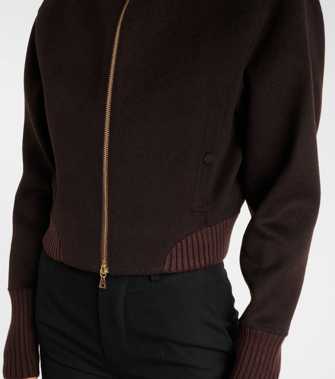 Victoria Beckham - Wool and cashmere bomber jacket