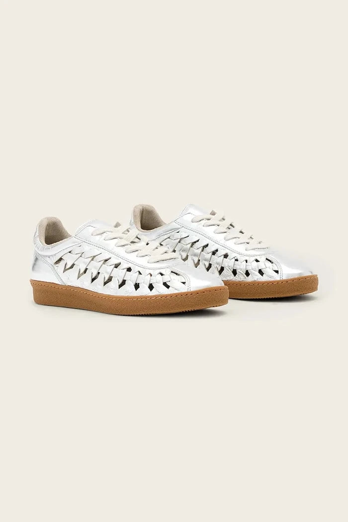 AllSaints Velma Woven Sneaker маратонки дамски от кожа