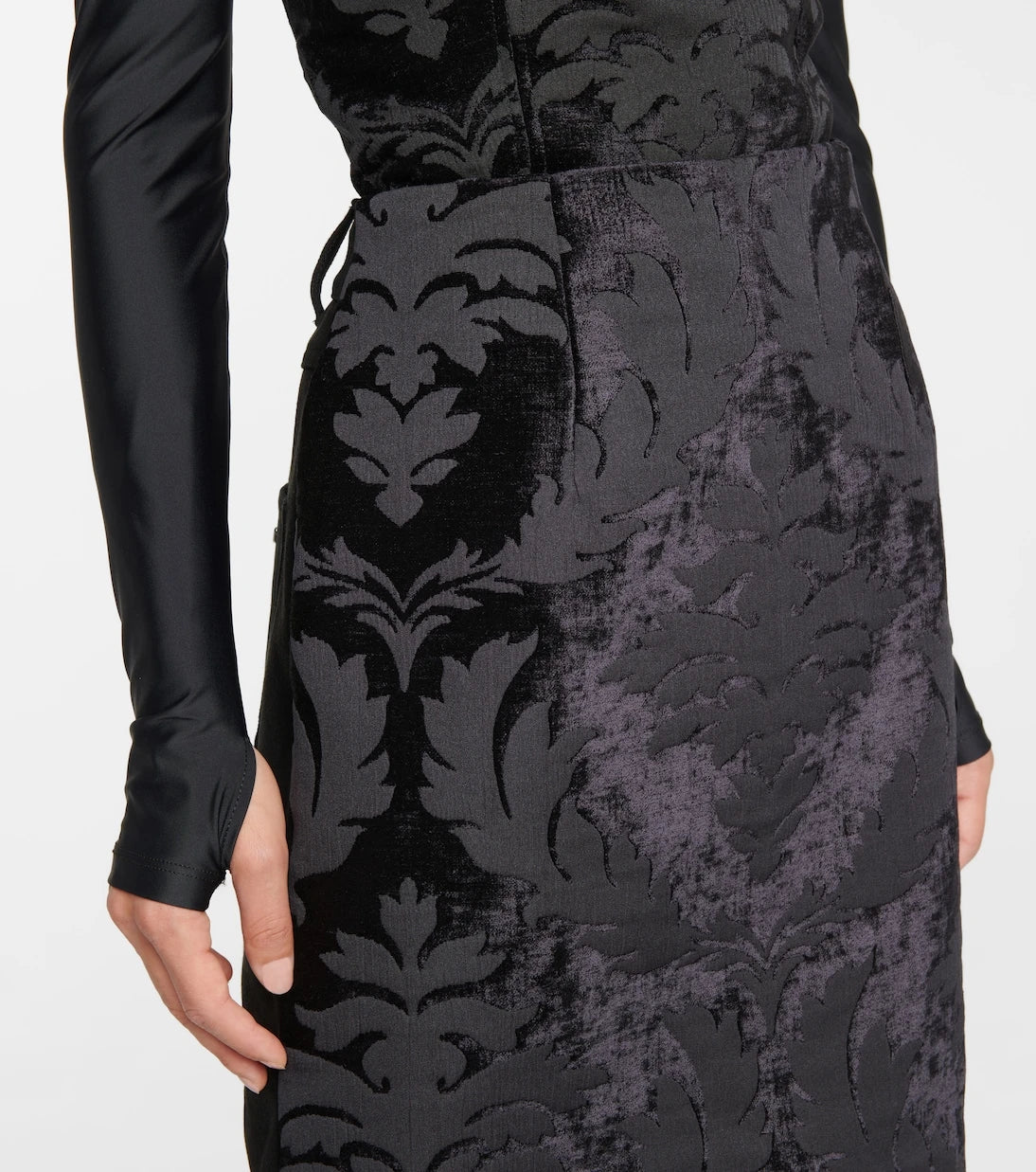 Marine Serre - Moon Salutation regenerated midi skirt