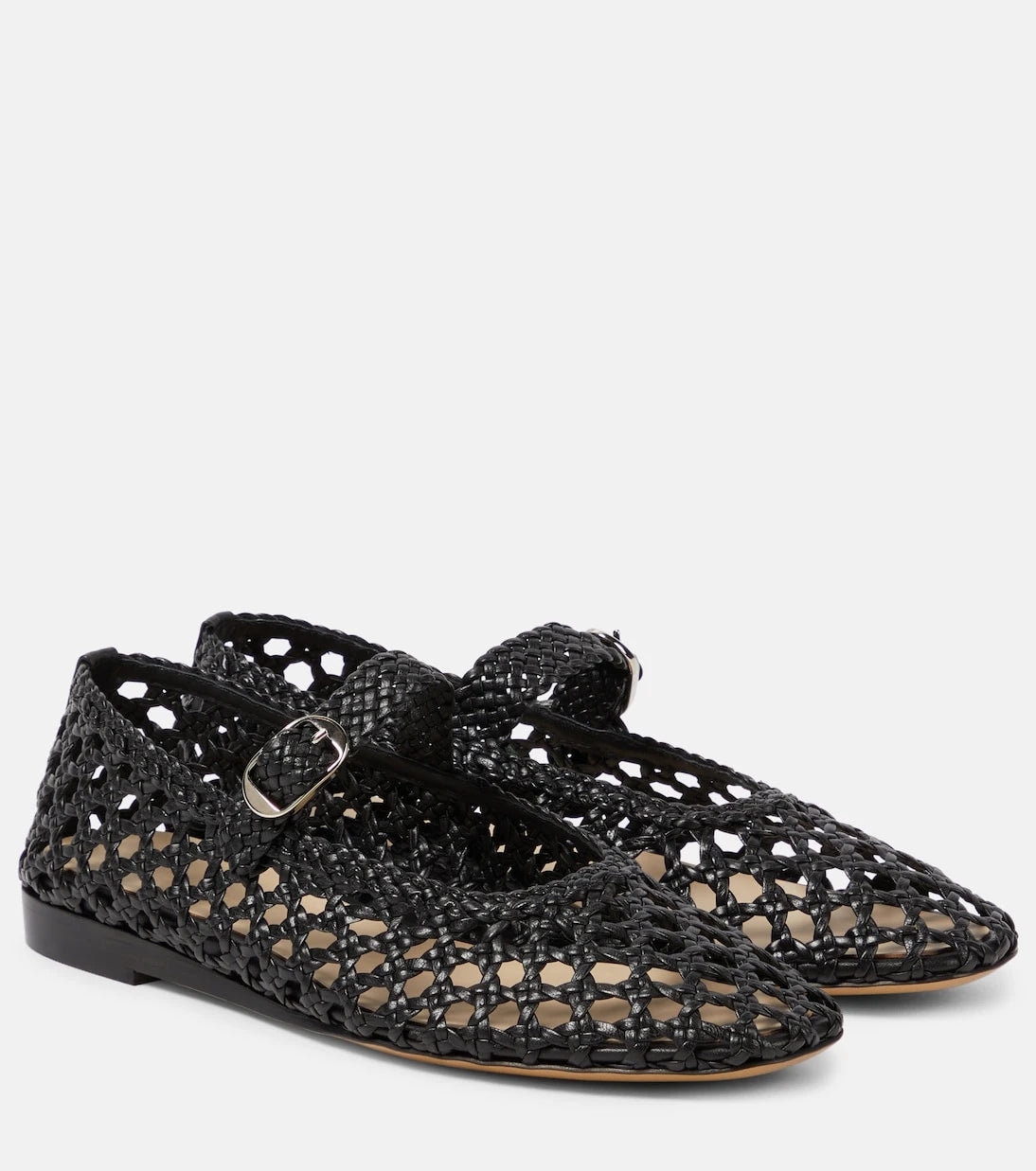Le Monde Béryl - Woven leather Mary Jane flats