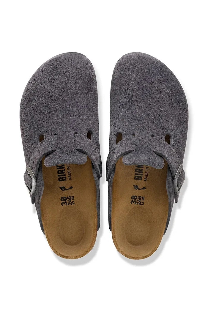 Birkenstock чехли сабо от велур Boston