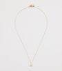 Yellow Gold and Diamond Fleur Necklace