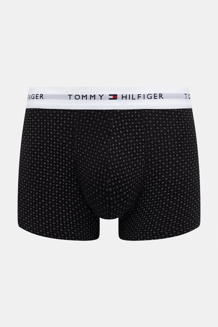 Tommy Hilfiger erkek pamuklu elastanlı dar boxer 3'lü paket