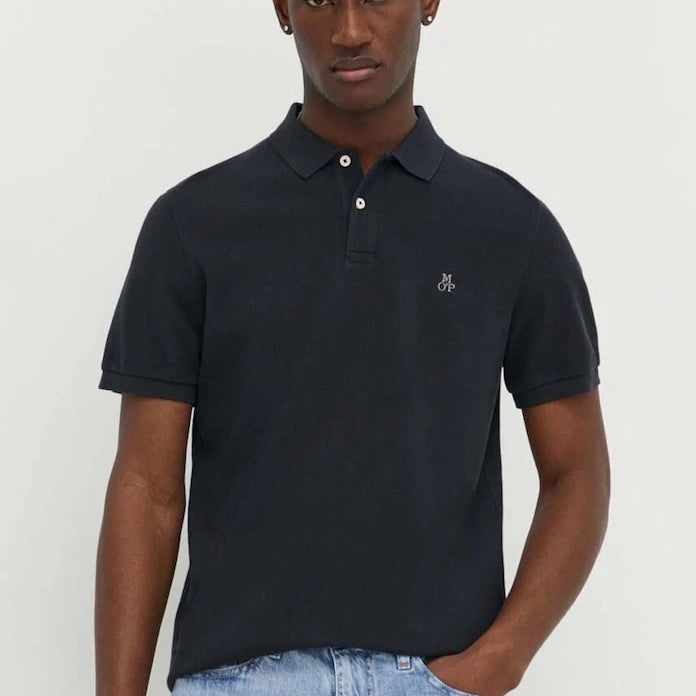 Памучна тениска с яка Marc O'Polo