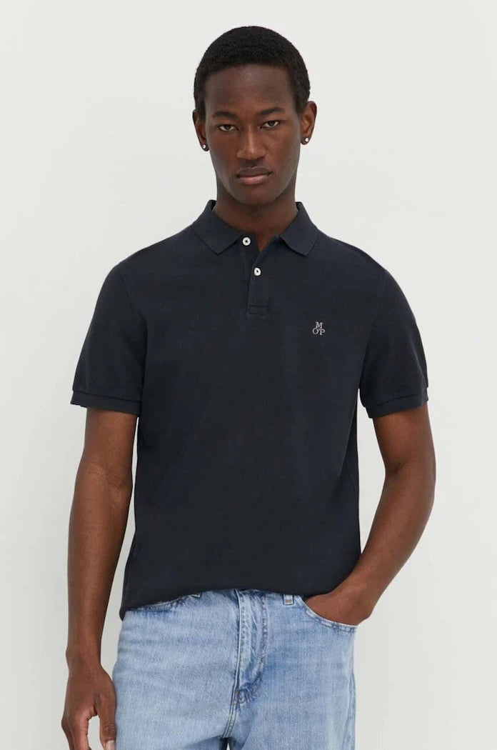 Памучна тениска с яка Marc O'Polo