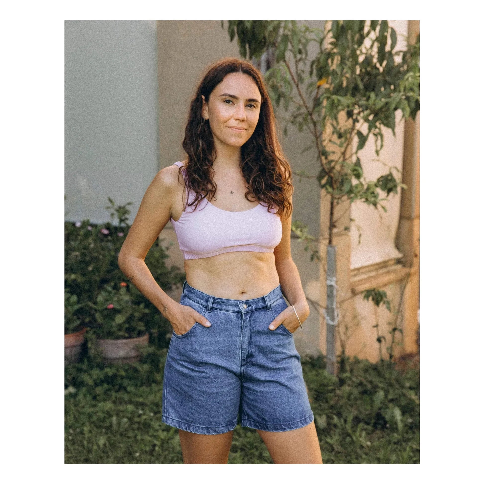 Matona - Plain organic cotton bra | Mauve
