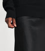 Black Cashmere-Silk Sweater Maxi Dress