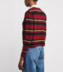 Guest In Residence Red Cashmere Cropped Rugby Shirt