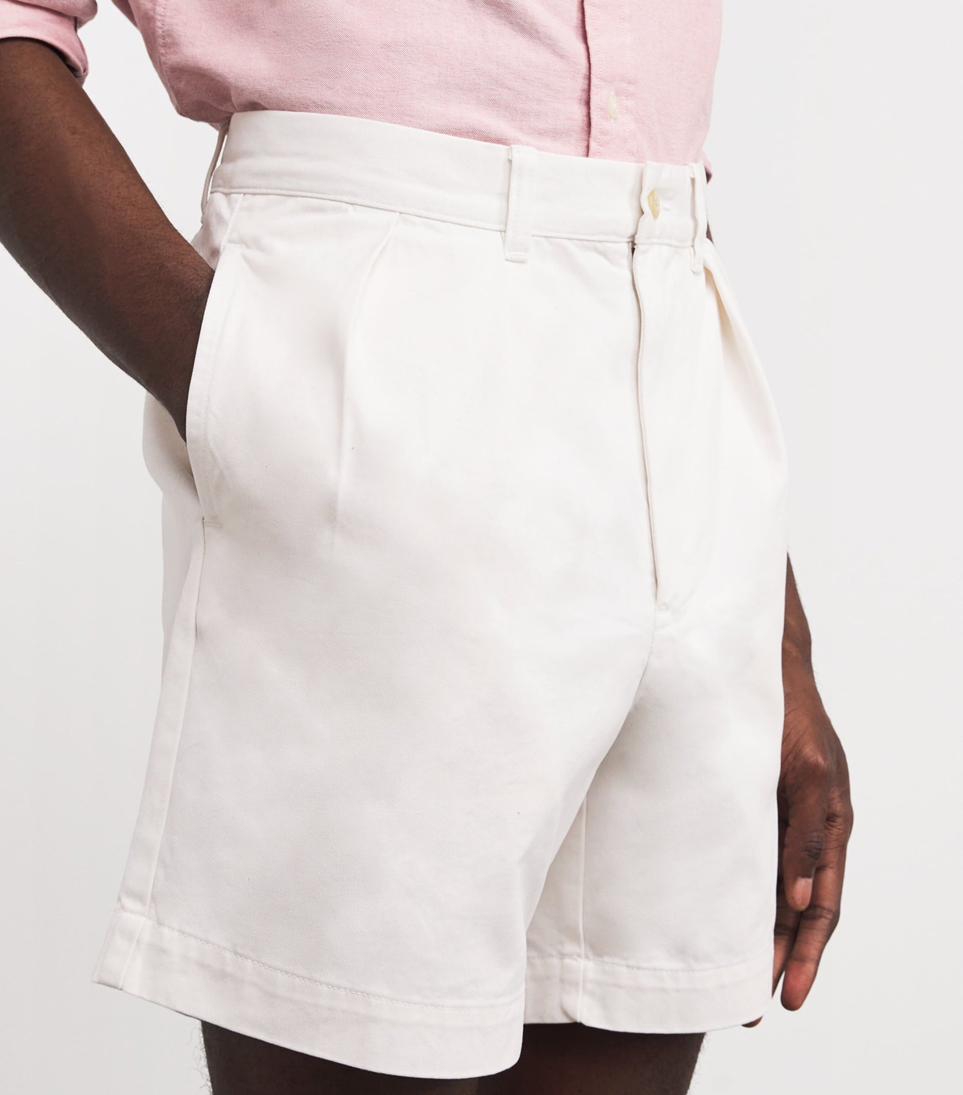 Cotton Pleated Cormac Shorts