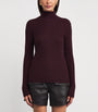 Maje Red Wool-Silk Rollneck Sweater