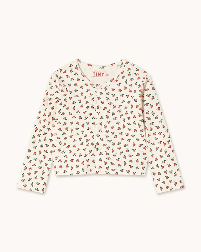 Детска блуза с дълги ръкави Tinycottons TINY ROSES RIB KIDS JACKET