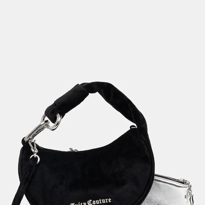 Juicy Couture kadife kadın hobo çanta Blossom