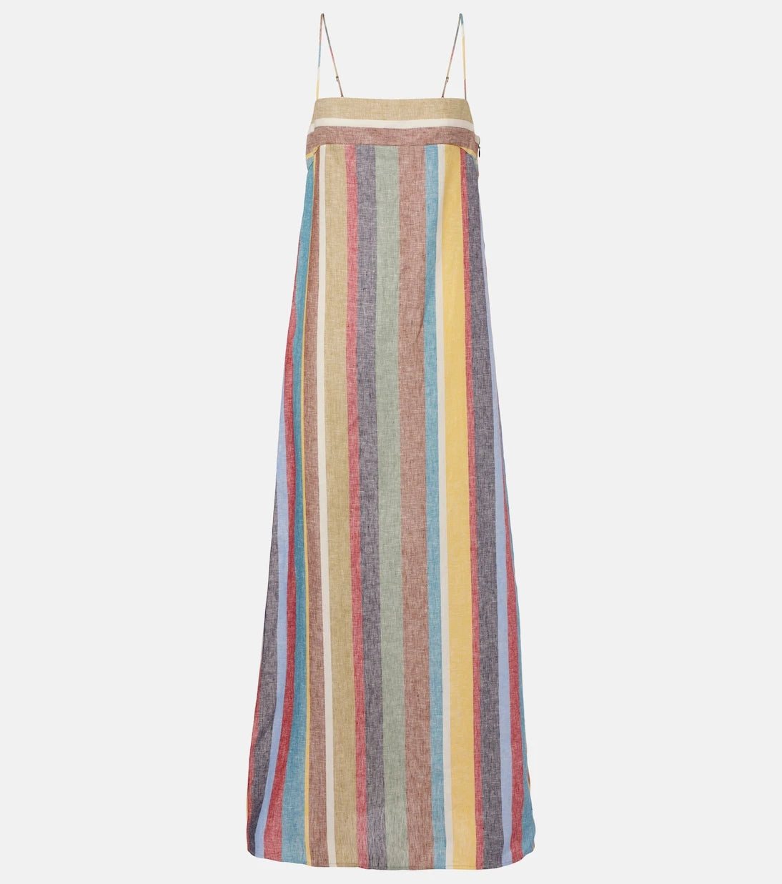 Staud - Laura striped linen maxi dress