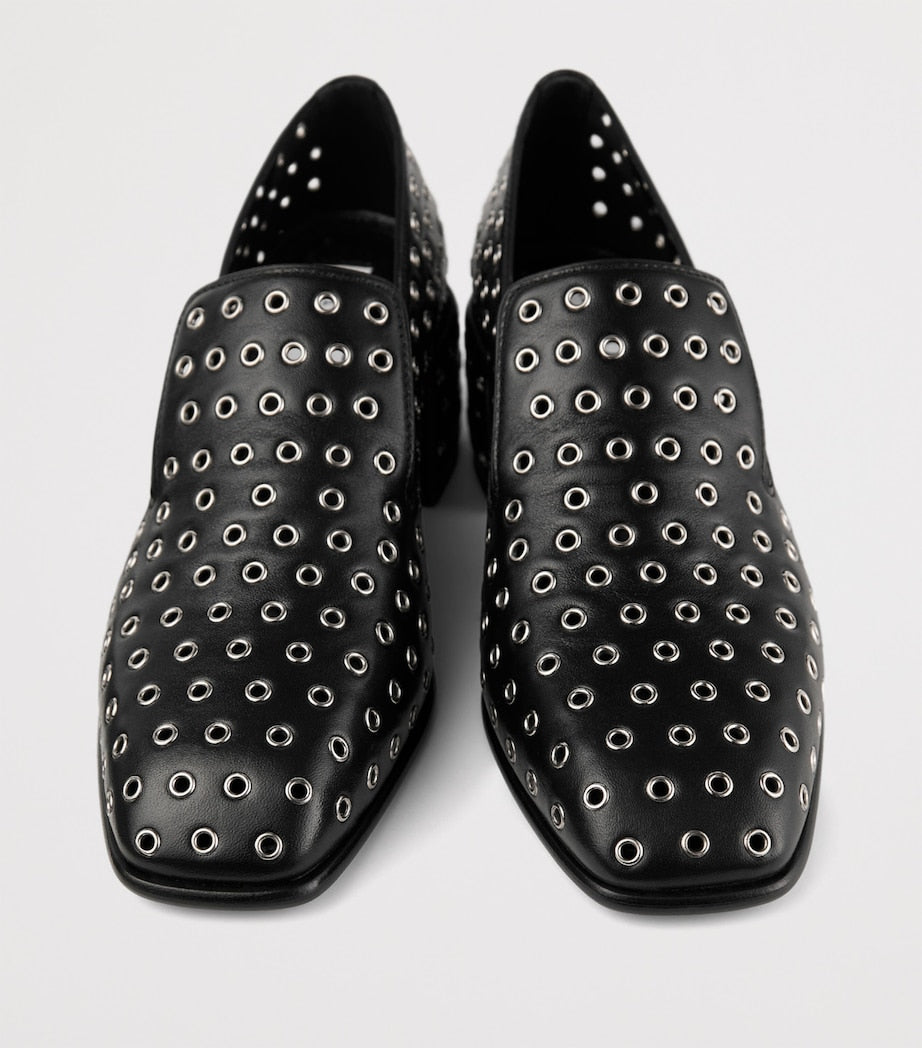 Jimmy Choo Eliot 45 Nappa Heeled Loafers