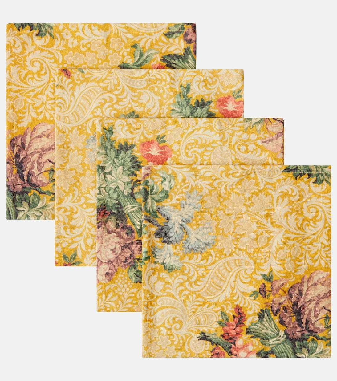 Cabana - Peonia set of 4 linen napkins