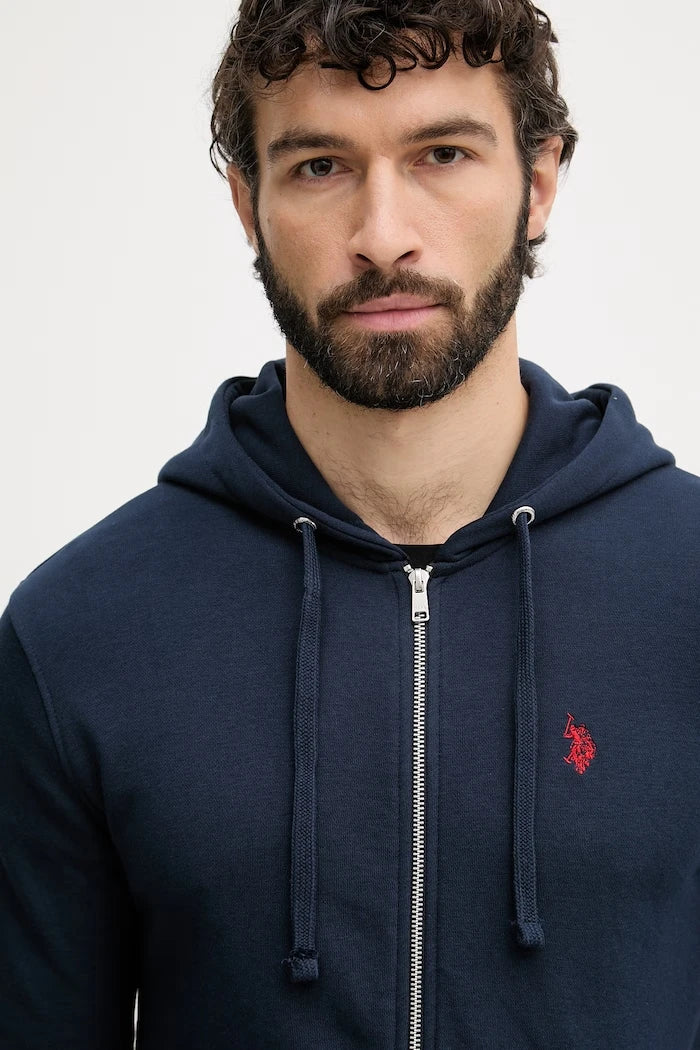 U.S. Polo Assn. Erkek Pamuklu Fermuarlı Sweatshirt DHM LB