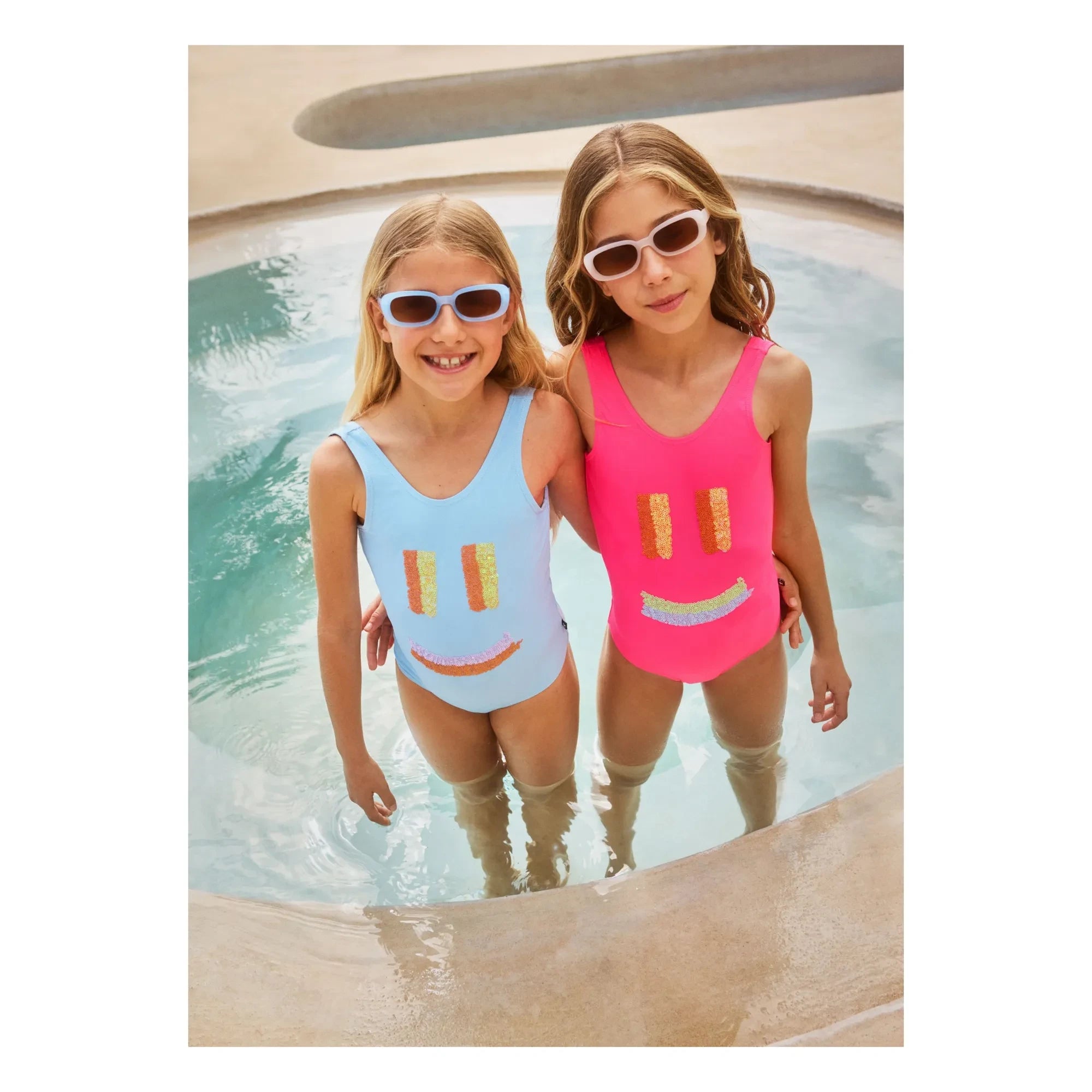 Molo - Nika Smile Swimsuit Recycled Fibers | Fuchsia