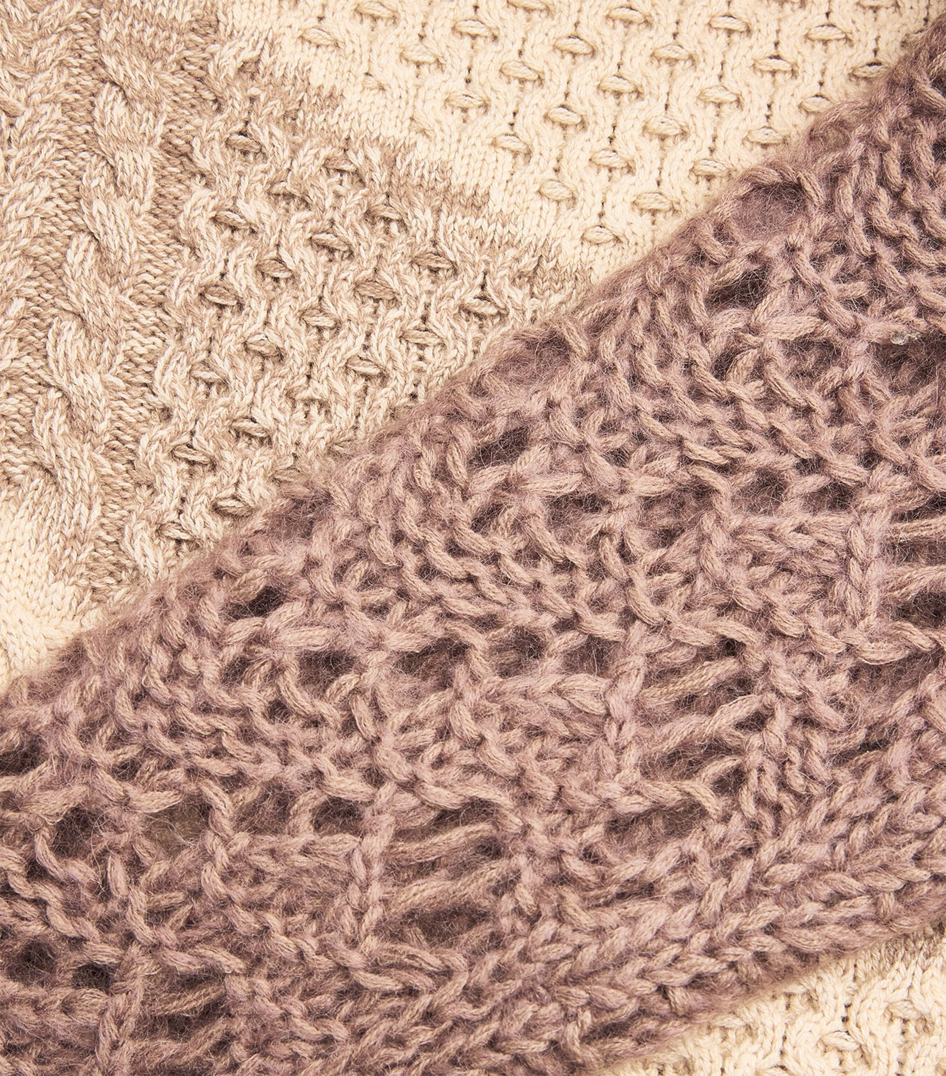 Fabiana Filippi Beige Cable-Knit Sweater