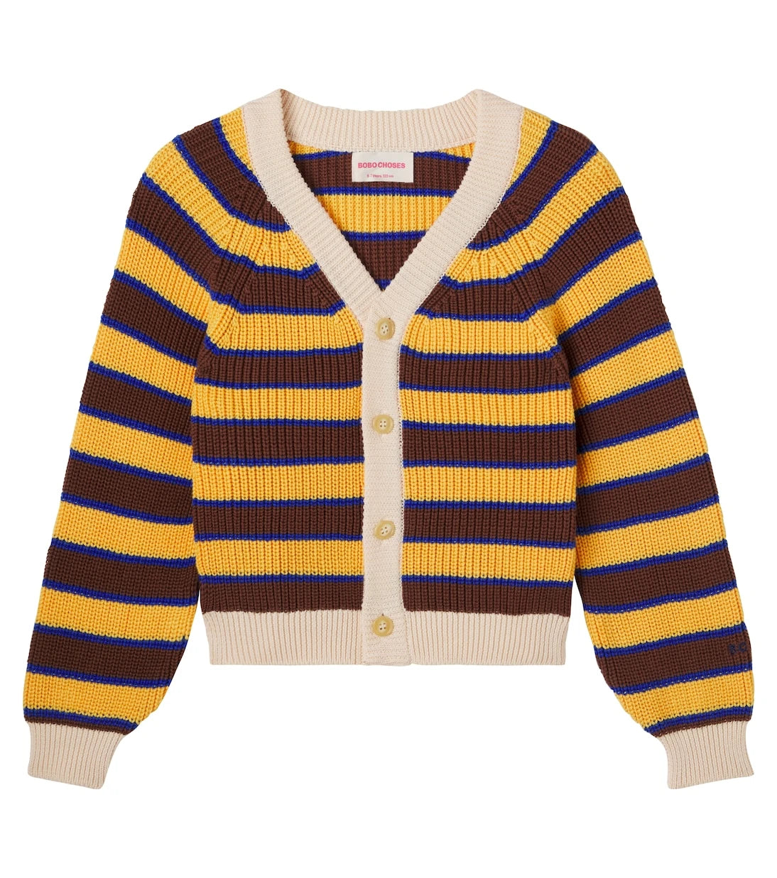 Bobo Choses - Striped cotton cardigan