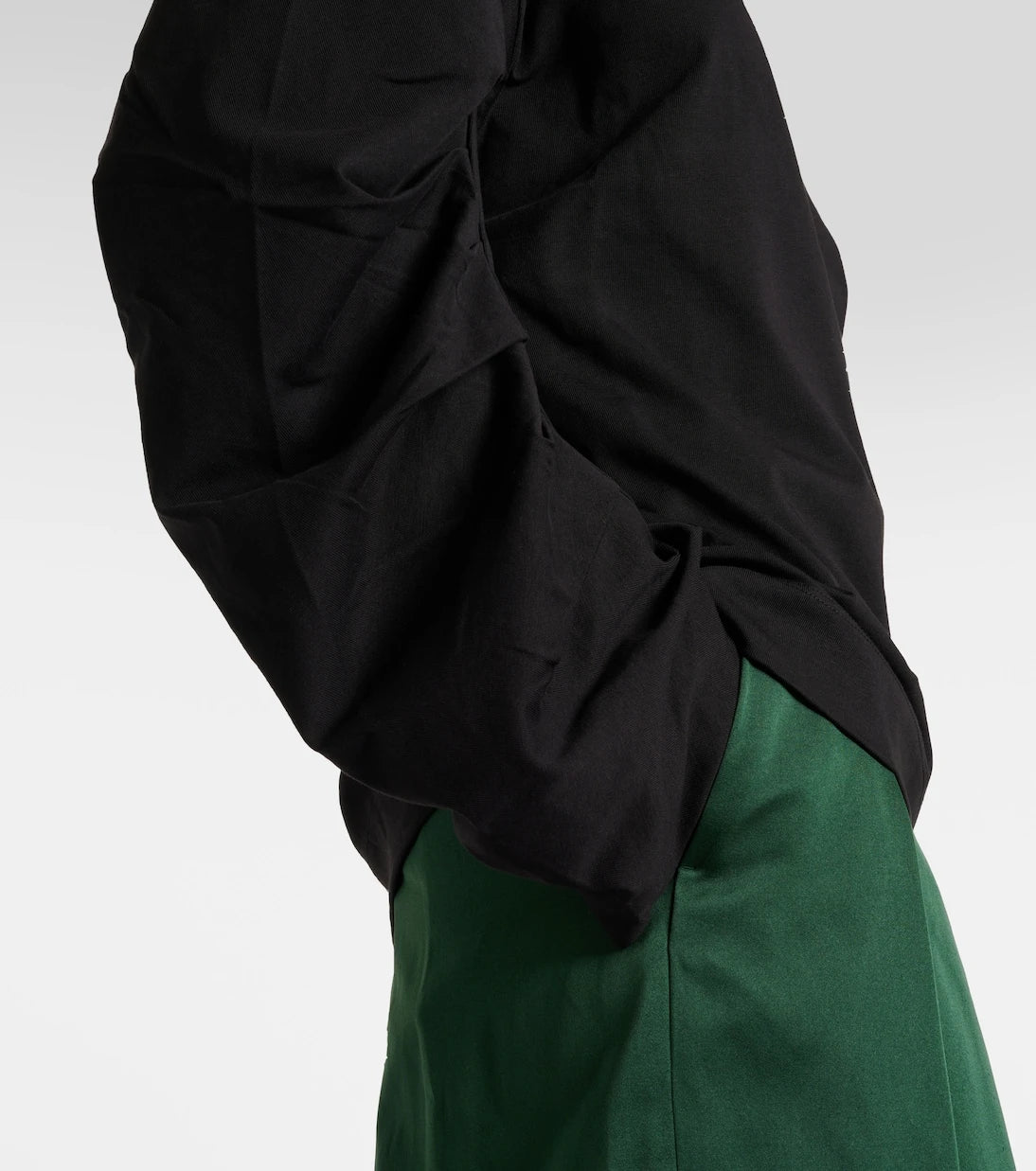 Dries Van Noten - Ruched cotton jersey sweatshirt